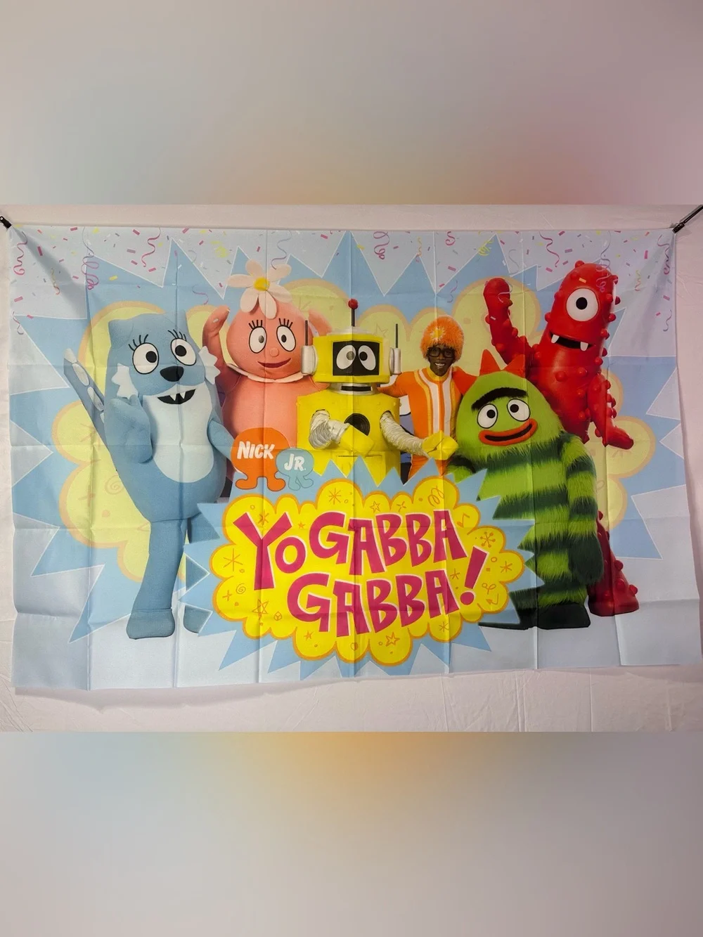 Yo Gabba Gabba! Birthday Theme Backdrop Banner 5x3Ft.